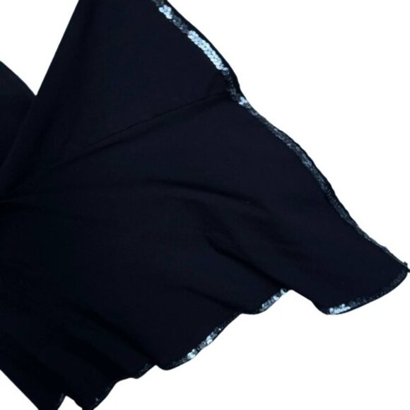 Asymmetrical Multiway Skirt With Sequins Trimmed Bottom - Size Small - Picture 4 of 7